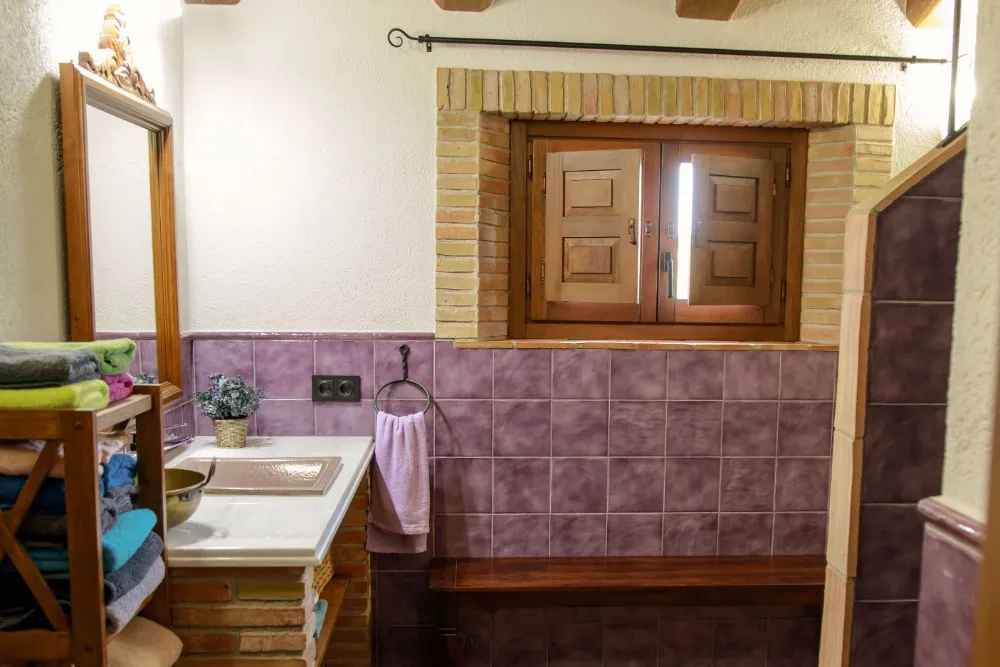 Dutxa, lavabo i vàter interior